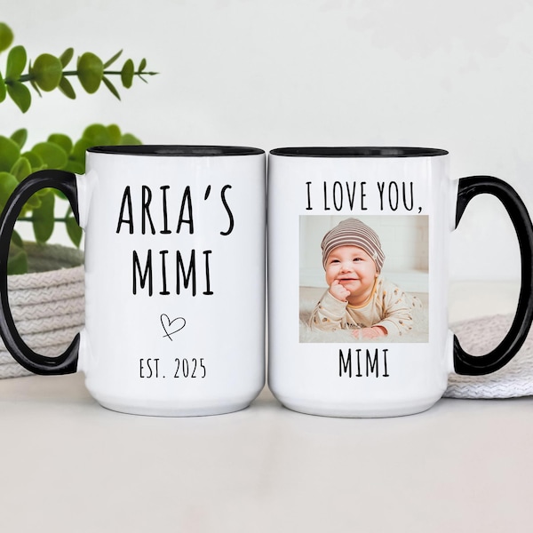 Taza de café "El nieto de Mimi", regalo personalizado para la abuela (TM-HA05JD5H)