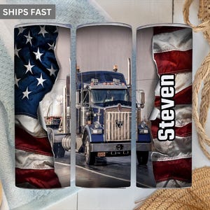 Trucker Tumbler Personalized, Trucker Gifts For Men, Trucker Tumbler, Trucker Cup, Trucker Tumbler With Straw, Truck Driver Tumbler
