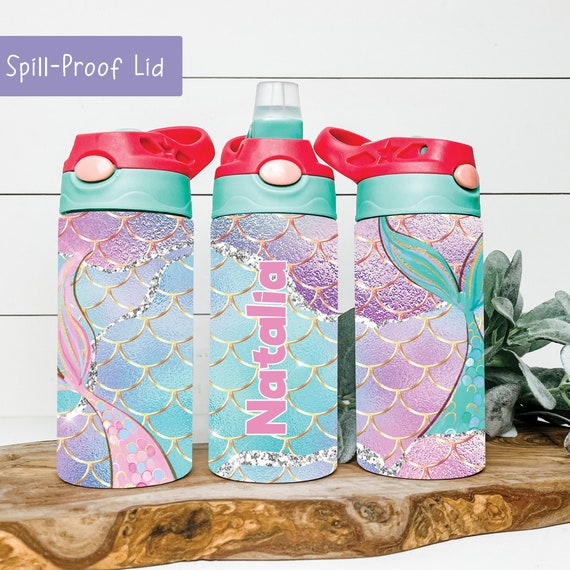 Mermaid Kids Water Bottle, Mermaid Gifts for Girls, Mermaid Kids