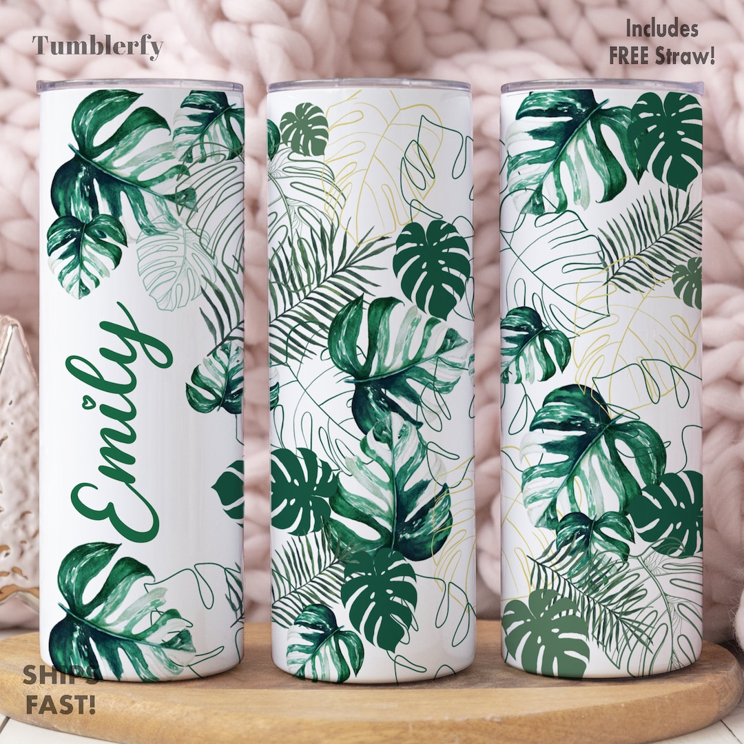 Afro-Jamaican Tropical Palm Personalized 4 in 1 Can Cooler Tumbler LT7 main image 1