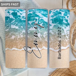 Beach Vacation Tumbler Personalized, Custom Beach Vacation Tumbler, Girls Trip Tumbler, Summer Vacation Tumbler, Summer Vacation Gift