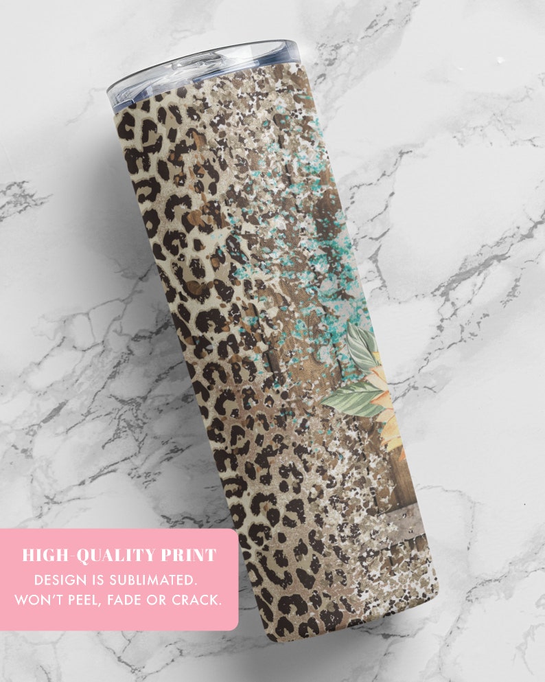 Horse Cheetah Print Tumbler Personalized Horse Gifts Horse Etsy