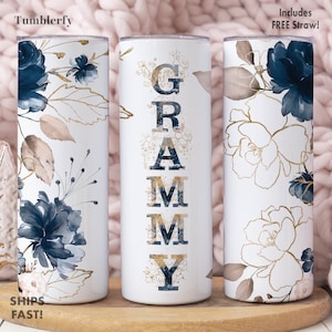 Grammy Tumbler, Grammy Gifts, Grammy Cup, Grammy Tumbler Cup, Grammy Cup With Lid and Straw, Grammy Gift For Grandma