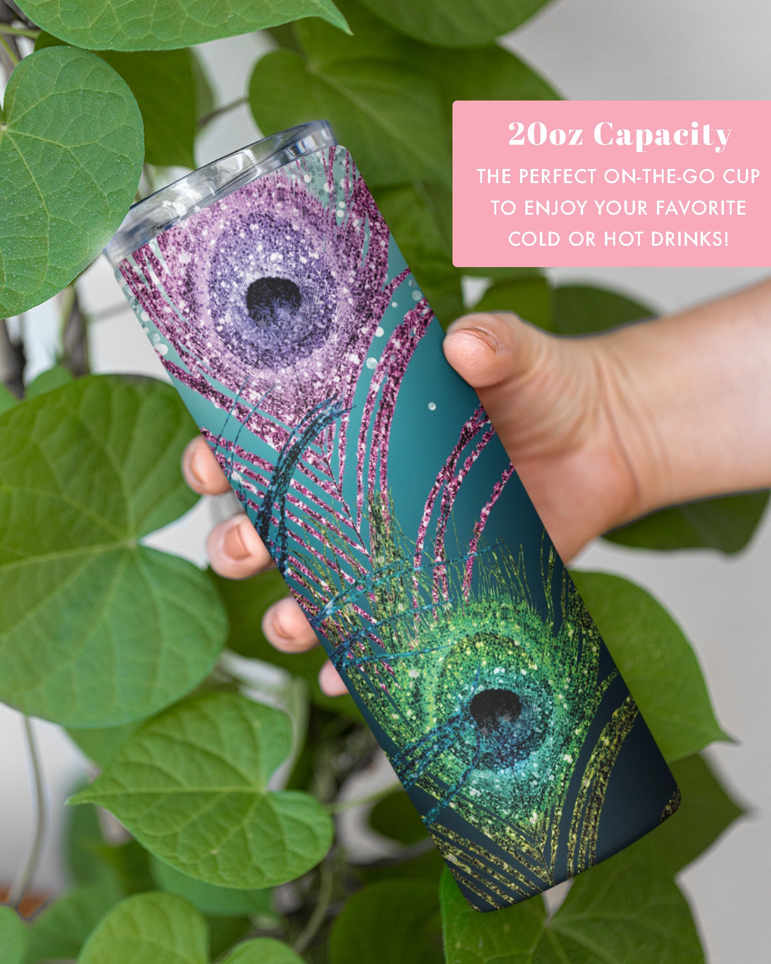 Peacock Tumbler Personalized Peacock Gifts Peacock Cup Etsy