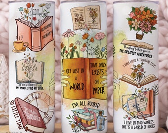 Book Lover Gifts For Women, Reading Tumbler, Book Lover Tumbler With Lid And Straw, Book Lover Cup With Lid And Straw, Book Lover Tumbler