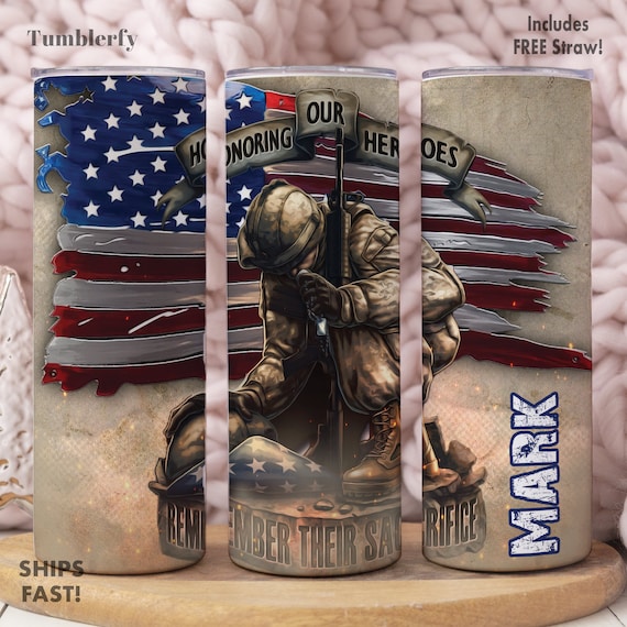 Veteran Tumbler, Veterans Day Gift, Veteran Gift, Army Tumbler, Veteran Cup