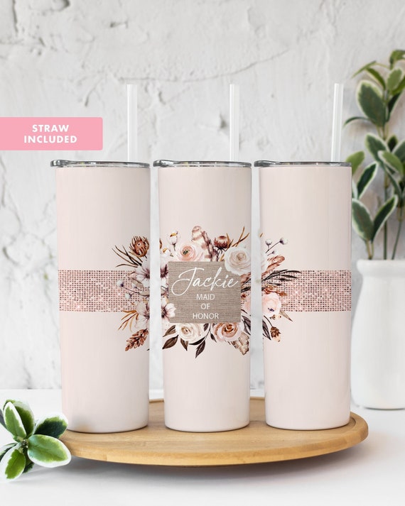 Maid of Honor Tumbler Personalized Maid of Honor Gift Maid Etsy