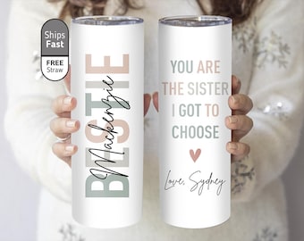 Regalo de cumpleaños para tu mejor amiga, vaso personalizado, regalos para tu mejor amiga (TM-HA13UJSF)