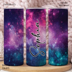 Space Galaxy Tumbler Personalized, Galaxy Celestial Gifts, Space Abstract Tumbler, Milky Way Tumbler,
