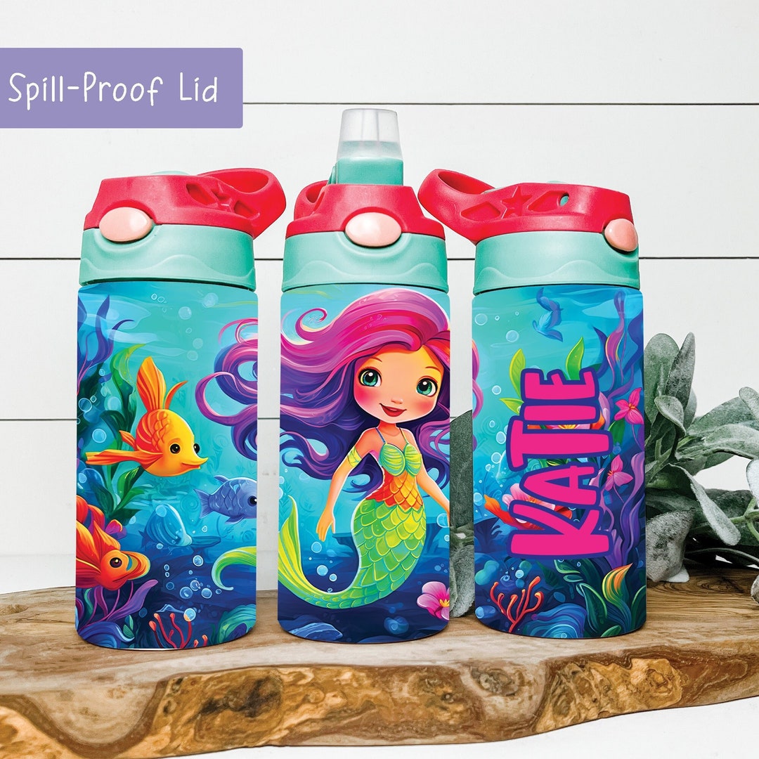Mermaid Undersea Kids Water Bottle, Mermaid Gifts for Girls, Mermaid ...
