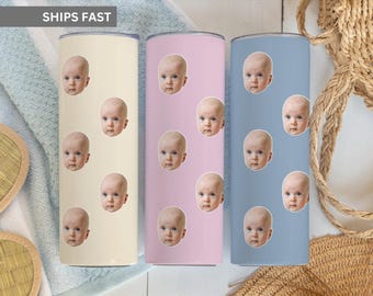 Photo Tumbler, Baby Face Tumbler, Personalized Coffee Cup With Photo, Baby Face Cup, Custom Cup With Face