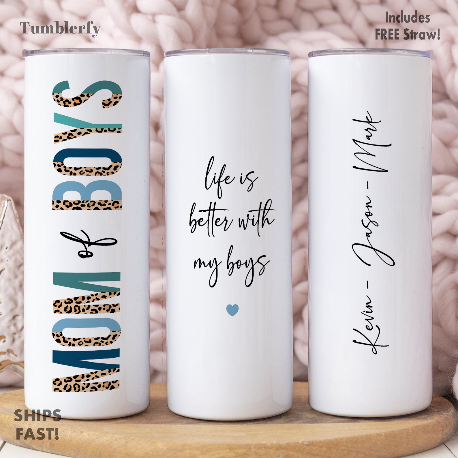 Boy Mom Camo Tumbler Mama of Boys Boy Mom Life Tumbler – Mud and