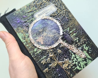 Handgemachtes botanisches Journal. Buch der Kräuter