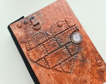 Steampunk Notizbuch, Steampunk Geschenk, Steampunk Notizbuch ab 6