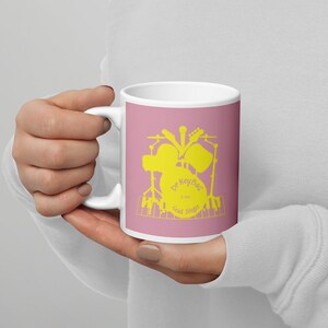 White glossy mug