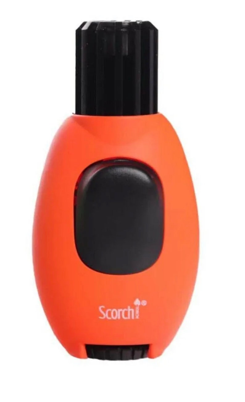 Scorch Torch Single Flame Modern Button Butane Refillable Torch Lighter