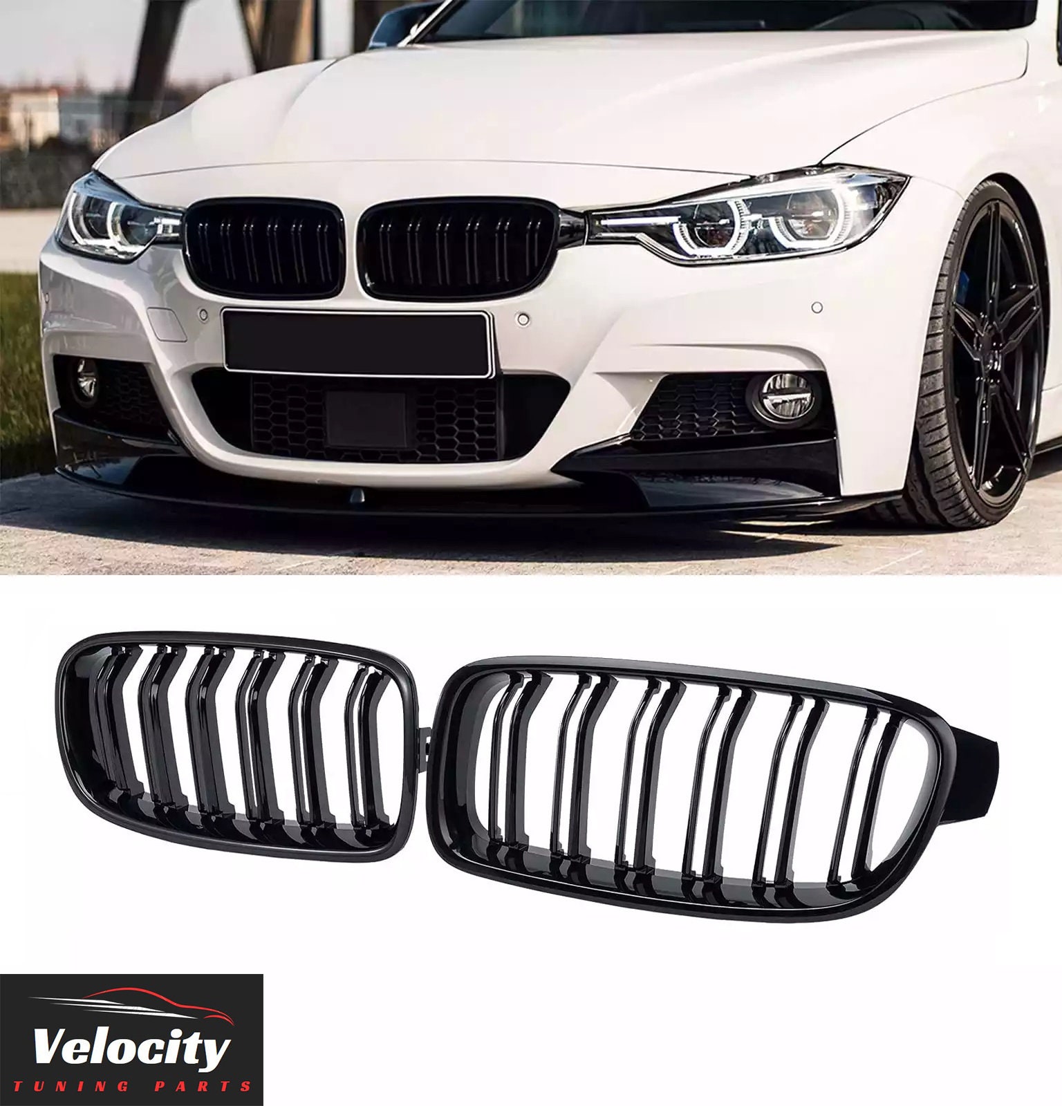 For BMW X5 G05 2019-2022 Three M-Color Front Centre Grille Decor Cover Trim  3PCS