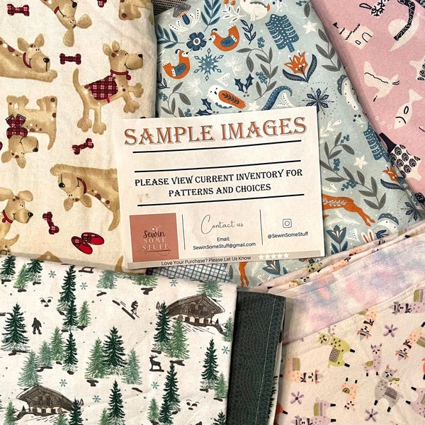 More Flannel double sided Receiving Blankets