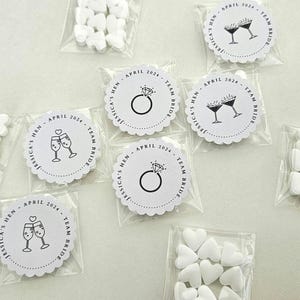 Hen party favours, personalised favours, hen do favours, wedding favours, party favours, engagement favours, heart mints, mint to be image 6