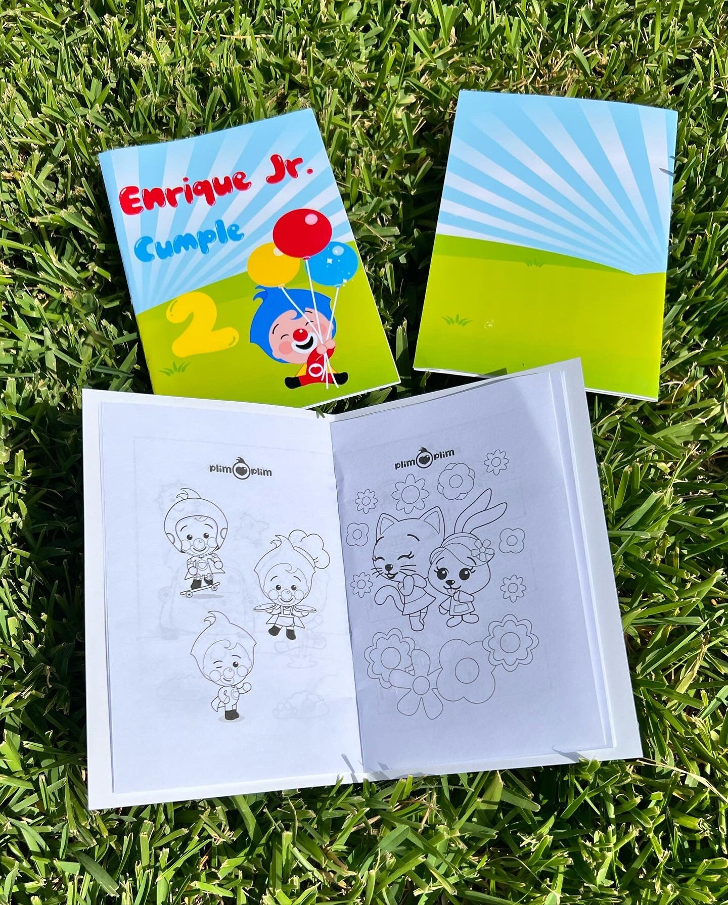 Party Favor Plim Plim Coloring Book pk 12 Etsy