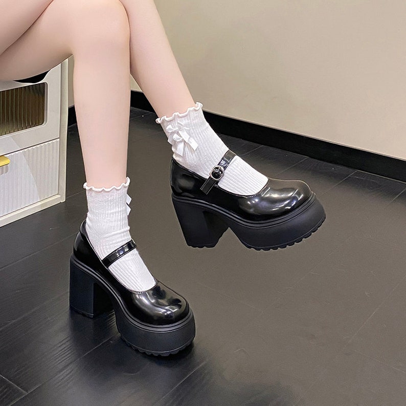 Fashion White Platform Pumps for Women Super High Heels Buckle - Etsy