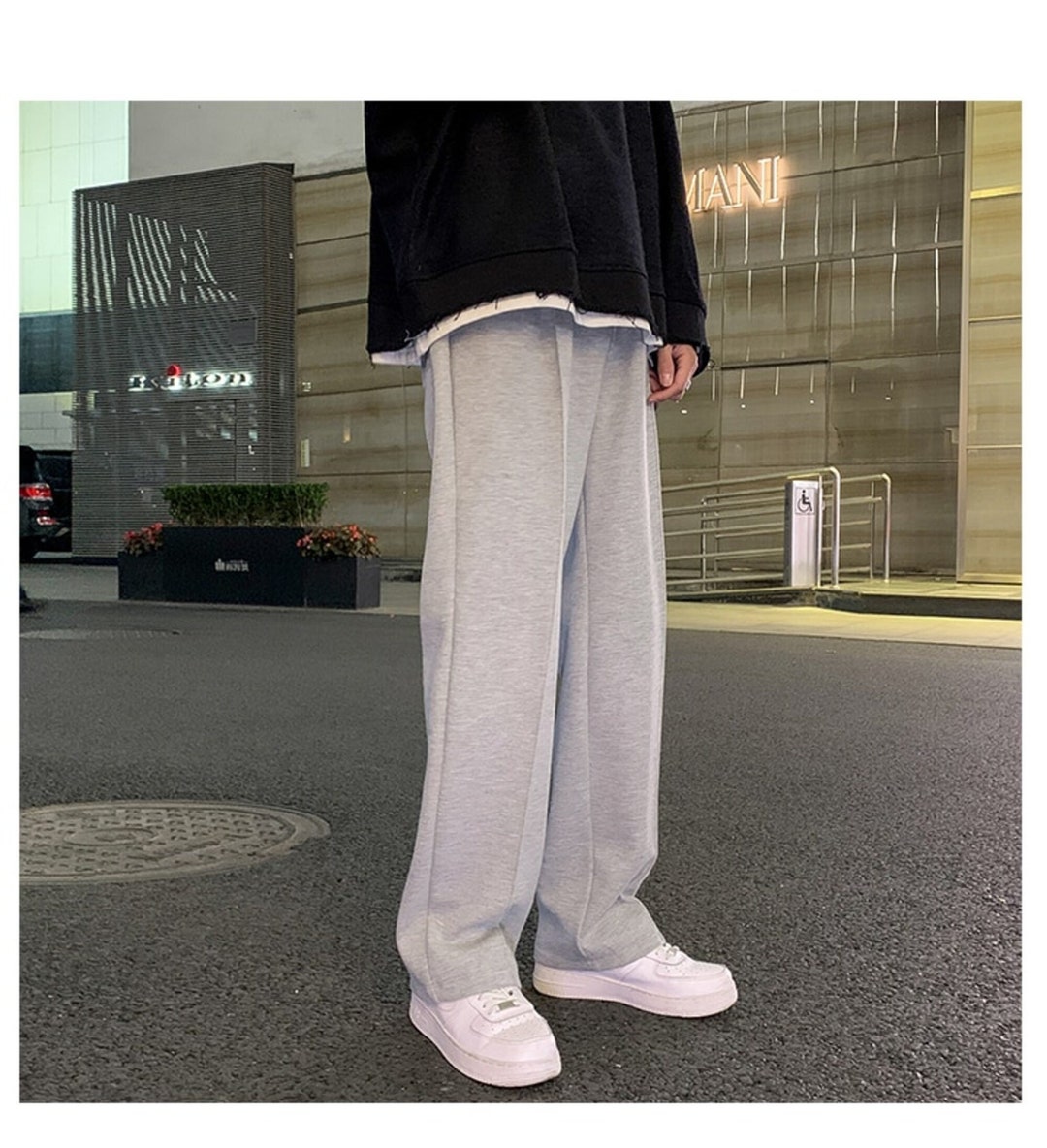 Sweatpants Sports Men Straight Harem Pants Male Korean Man - Etsy