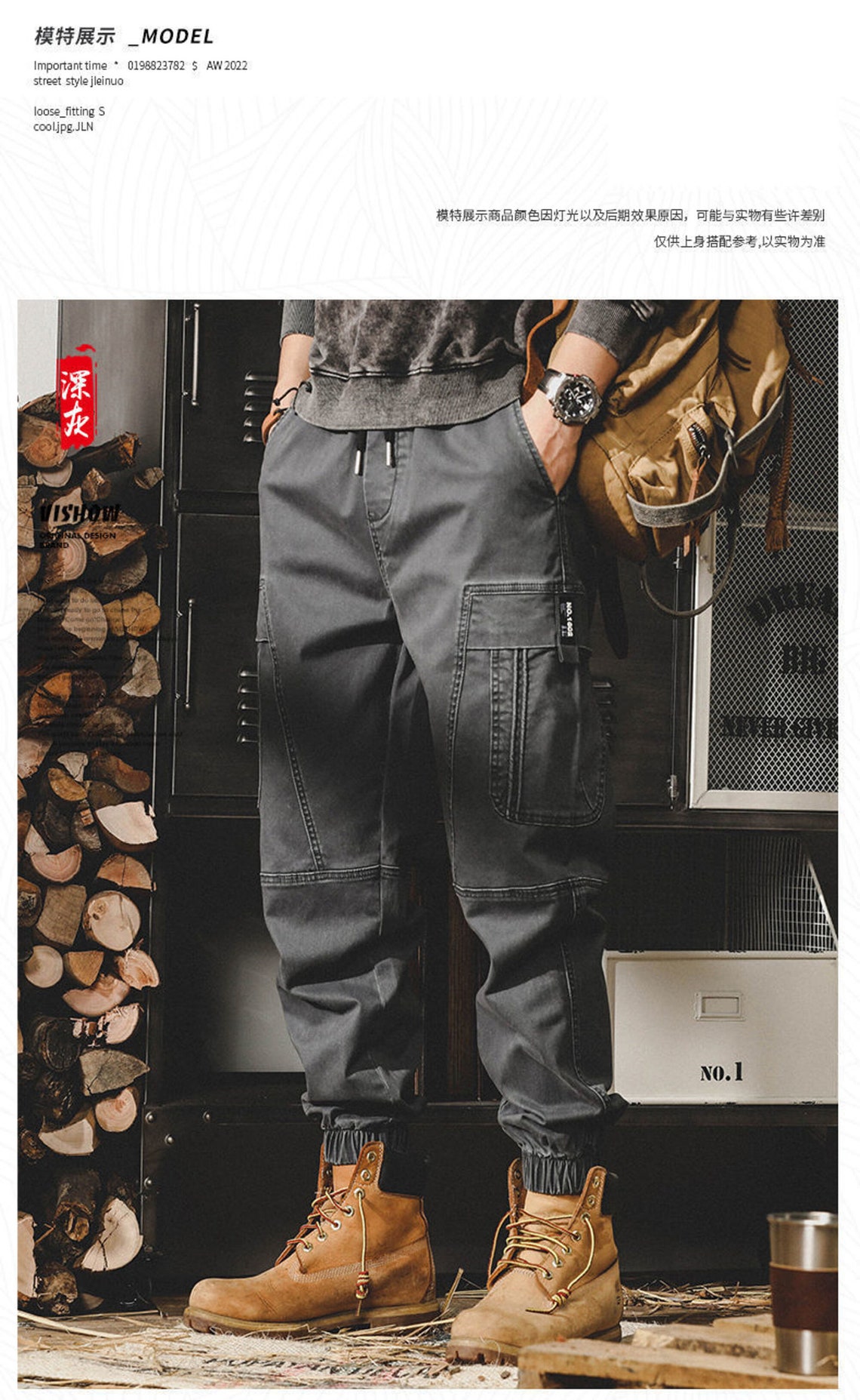 Techwear Cargo Pants Men Black Cargo Trousers Pockets Casual - Etsy