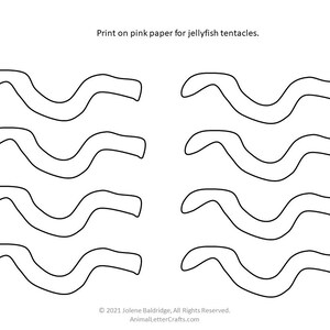 Letter J Jellyfish Printable for Classroom - Cut and Paste Alphabet ...
