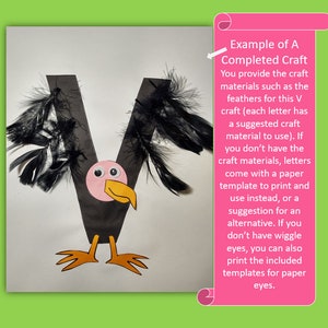 A-Z Animal Alphabet Letter Crafts for Classroom Print on Color Phonics ...