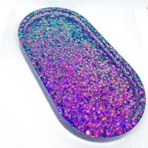 Fun glittered oval tray!!
