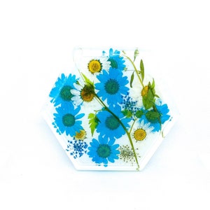 Blue and white floral coasters!