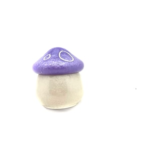 Lovely lavender mushroom jar