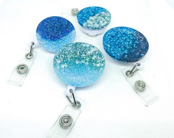 Sparkly blue badge reels!!