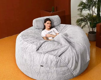 fluffy big bean bag chair