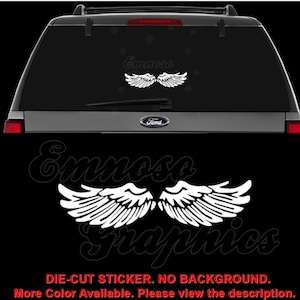 Angel Wings Christian Decal Sticker For Car, Truck, Motorcycle, Windows, Bumper, Laptop, Helmet, Wall, Home Office Decor