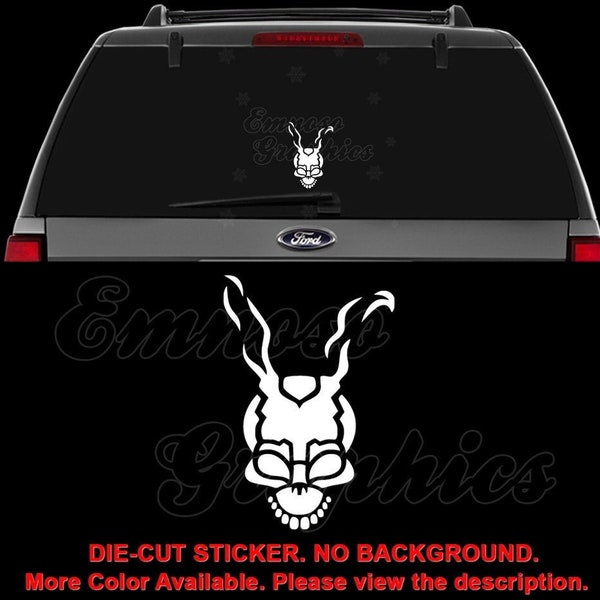 Donnie Darko Franko Evil Rabbit Decal Sticker For Car, Truck, Motorcycle, Windows, Bumper, Laptop, Helmet, Wall, Home Office Decor