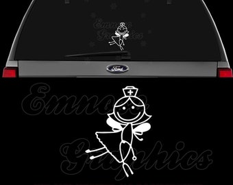 Blessed Nurse Vinyl Decal - 5.5 Inch Car Window Sticker For Medical Professionals