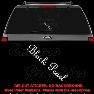 Black Pearl Pirate Ship Carribean Sea Decal Sticker For Car, Truck, Motorcycle, Windows, Bumper, Laptop, Helmet, Home Office Decor