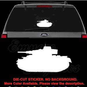 WW2 Panzer Tank Military Decal Sticker For Car, Truck, Motorcycle, Windows, Bumper, Laptop, Helmet, Home Office Decor