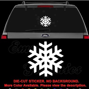 Snowflake Winter Snow Decal Sticker For Car, Truck, Motorcycle, Windows, Bumper, Laptop, Helmet, Wall, Home Office Decor
