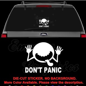 Holographic Don't Panic Decal Futuristic HHGTTG Laptop -  Canada