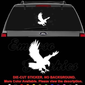 Eagle Bird Talons Flying Animal Decal Sticker For Car, Truck, Motorcycle, Windows, Bumper, Laptop, Helmet, Wall, Home Office Decor