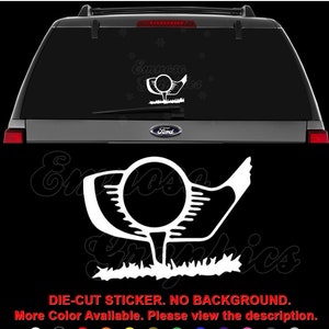 Golf Ball Club Golfing Golfer Decal Sticker For Car, Truck, Motorcycle, Windows, Bumper, Laptop, Helmet, Home Office Decor