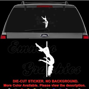 Sexy Stripper Pole Dancer Dancing Show Decal Sticker For Car, Truck, Motorcycle, Windows, Bumper, Laptop, Helmet, Wall, Home Office Decor