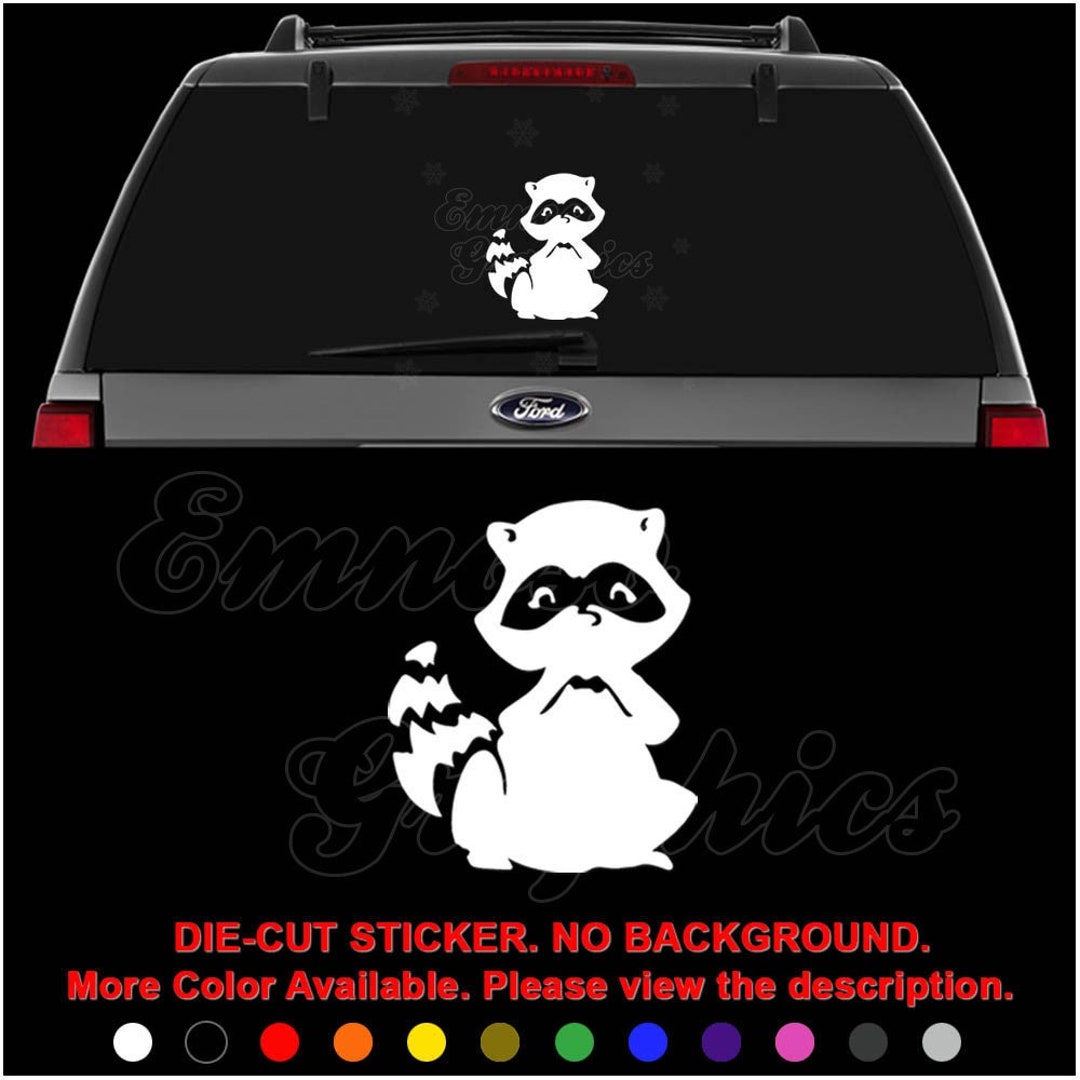 Mechanic Raccoon Sticker Cute Raccoon Animal Decal Sticker for Car Truck Motorcycle - Etsy