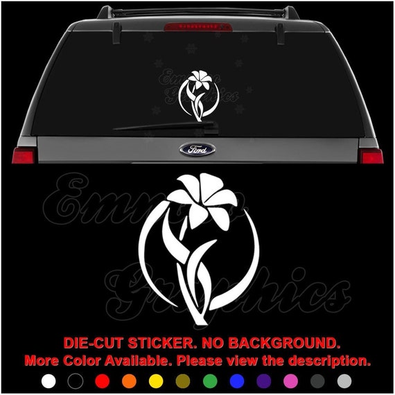 Lily Flower Garden Decal Sticker for Car Truck Motorcycle Etsy