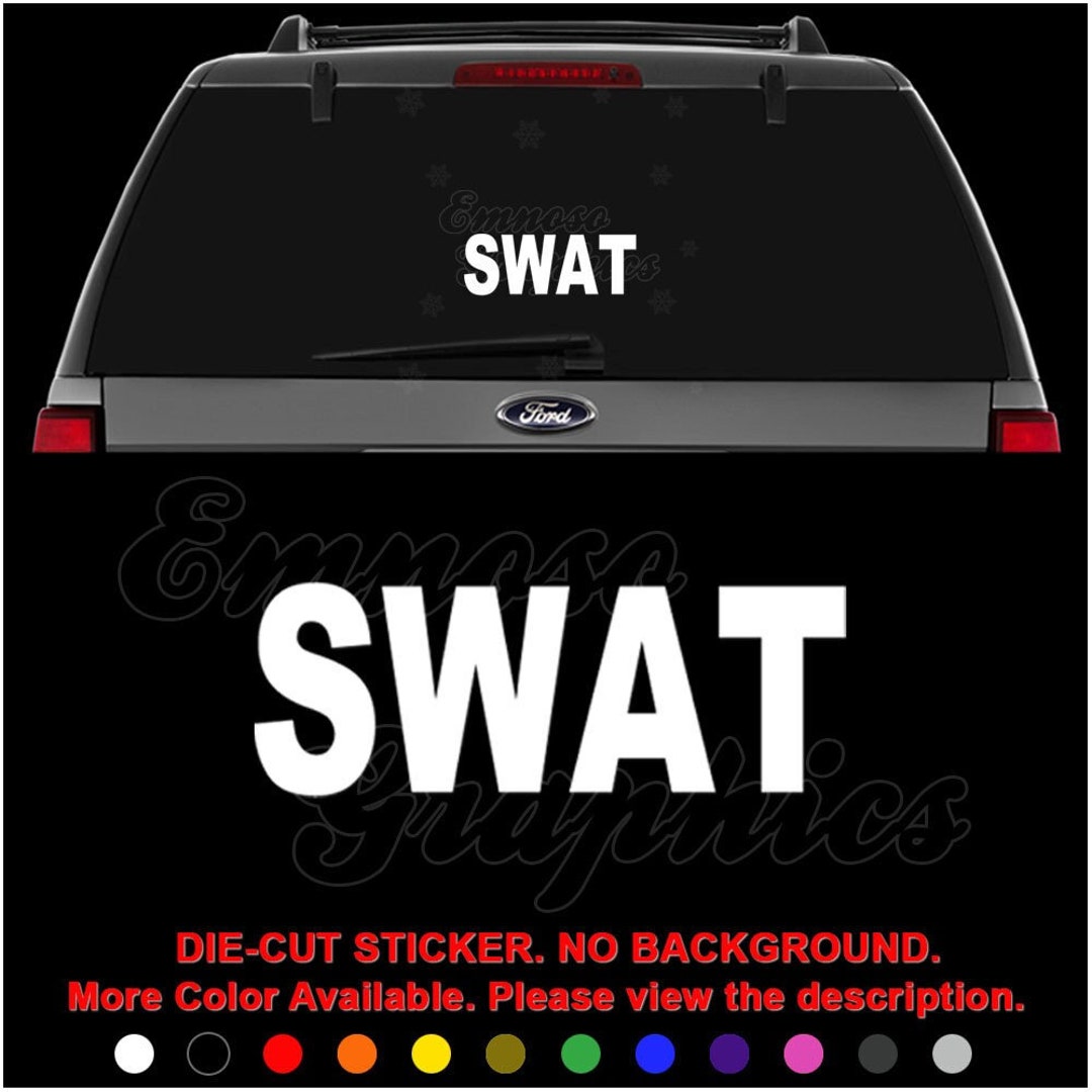 SWAT Team Police Special Force Decal Sticker for Car, Truck, Motorcycle ...