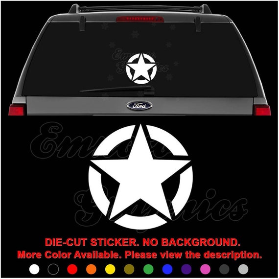 thumbnail image 2 of Large Army Star Decal Sticker – 460mm, Matte Finish, For Boat/Truck/Ute/Car/Window Bonnet, Russell Coight Theme 2 of 4