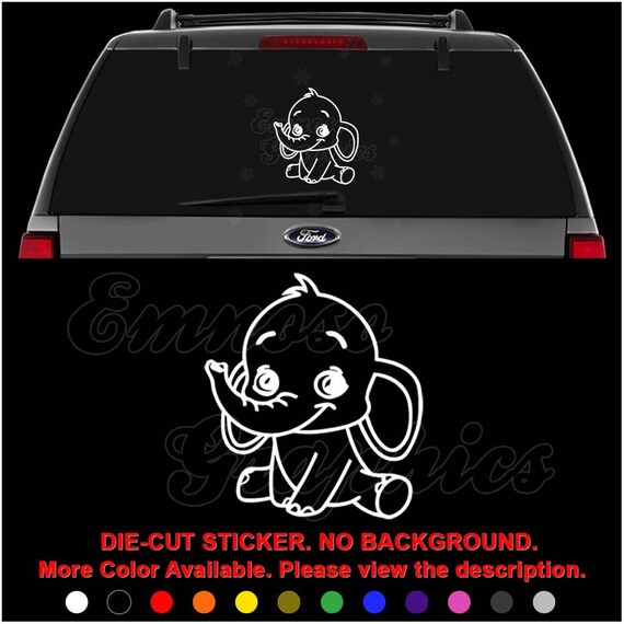 Cute Baby Elephant Decal Sticker for Car Truck Motorcycle Etsy
