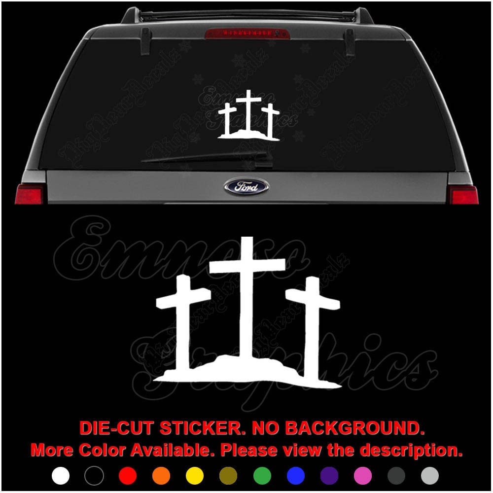 3D Metall-Kreuz Aufkleber Für Auto-Heckglas – Christliches Emblem Aus Zinklegierung (schwarz/gold/silber)